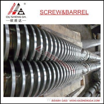 PVC concial twin screw barrel for PVC extruder